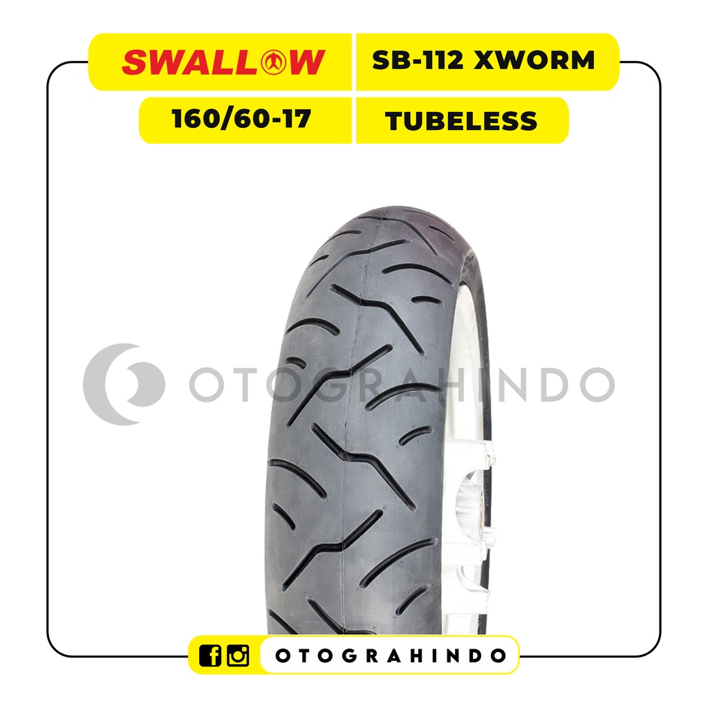 Ban Luar Motor Swallow SB112 XWORM 160/60 Ring 17 Tubeless