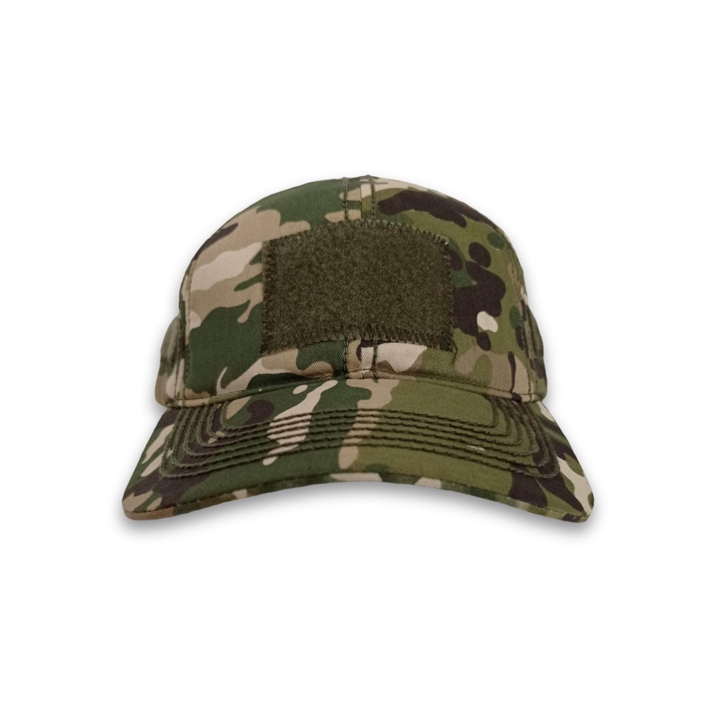 Topi Baseball Perekat / Velcro Loreng Multicam Ripstop