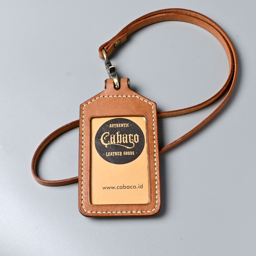 

ID Card Holder V01 Tan Name Tag Cabaco