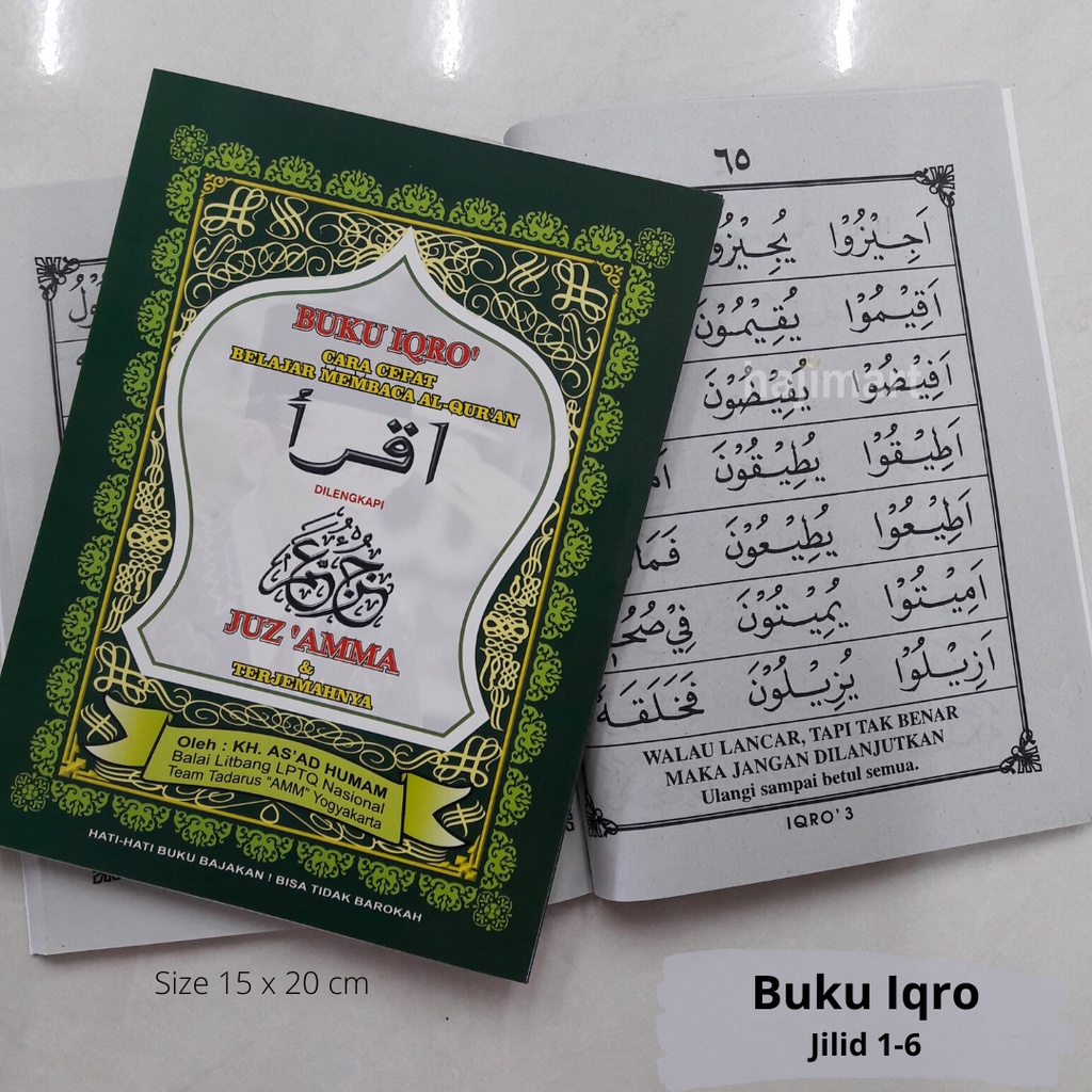 BUKU IQRO KECIL / BUKU IQRO BESAR / IQRO JILID 1 -6