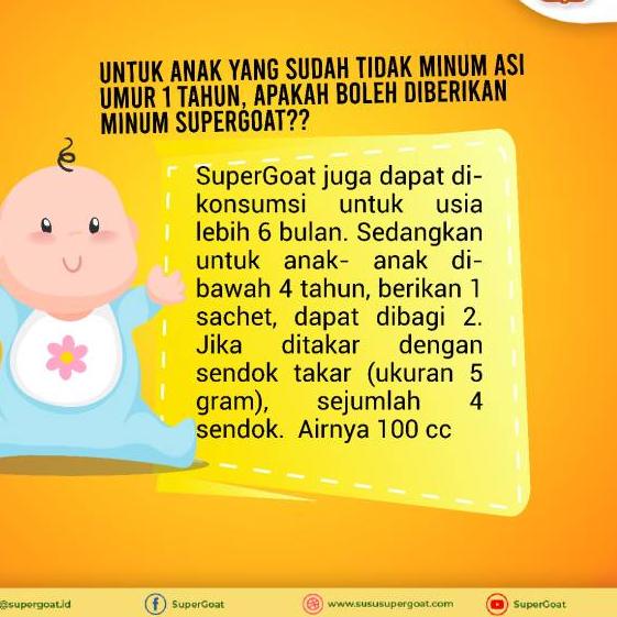 

HKLJP9 Susu Kambing SUPER GOAT [Original] - 1 Box isi 10 Sachet - Supergoat Susu Kambing Etawa - Ter