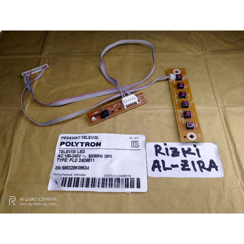 IR REMOTE TV POLYTRON PLD 24D8511 24T8511 24D9501