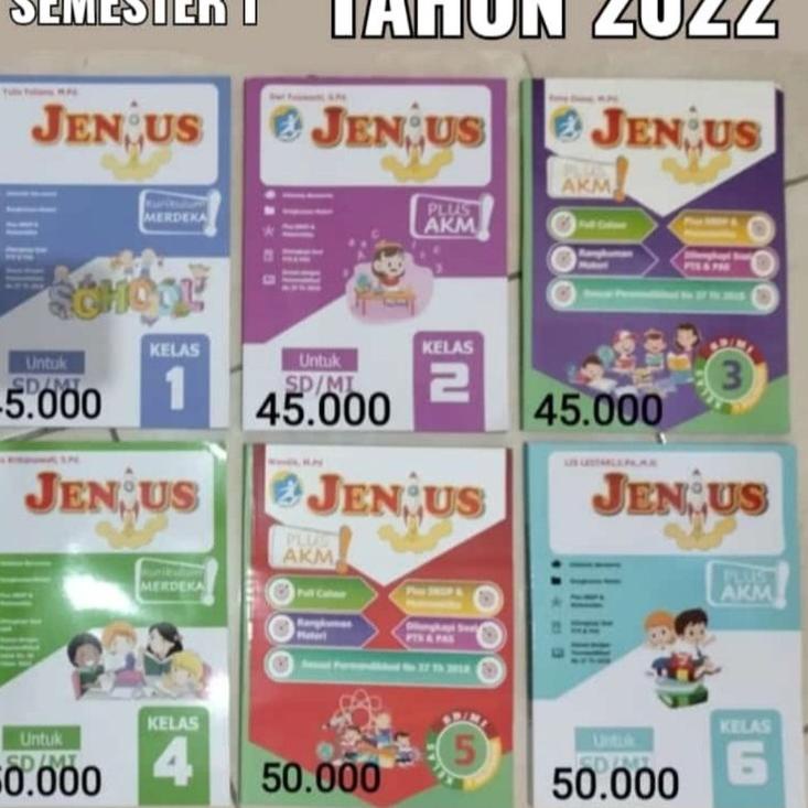 

Muraaaahh.. Buku JENIUS Semester 1 tahun 2022 SD/MI Kelas 1 2 3 4 5 6