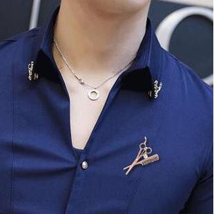 ☛BELIDEH☚ A041 Bros Pin Bentuk Rusa Warna Silver Gaya Punk Antik untuk Pria / Wanita Import Murah-3