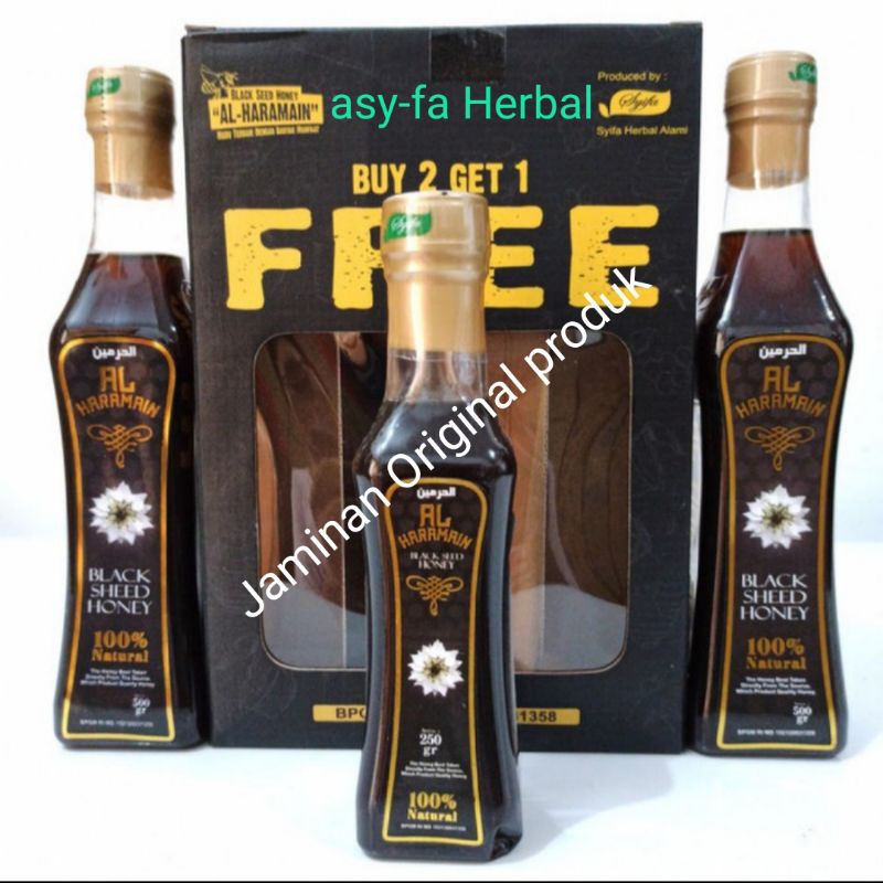 

Madu Hitam Habbatusaudah Al Haramain 1 kg Gratis 250 gram