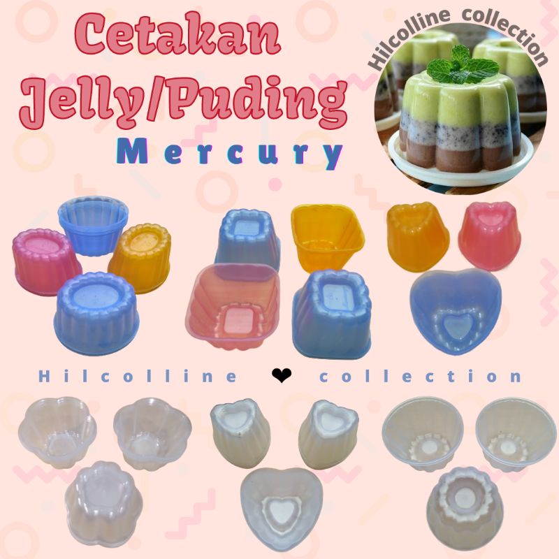 @3pcs Cetakan Jelly | Cetakan Puding | Cetakan Bolu Kukus | Cetakan Nasi