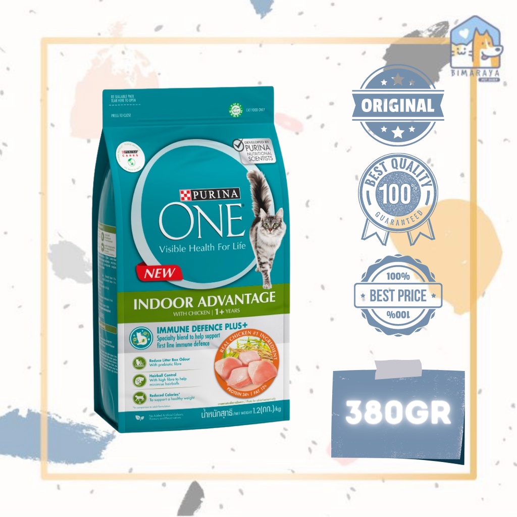 PURINA ONE INDOOR CHICKEN 380GR FRESHPACK