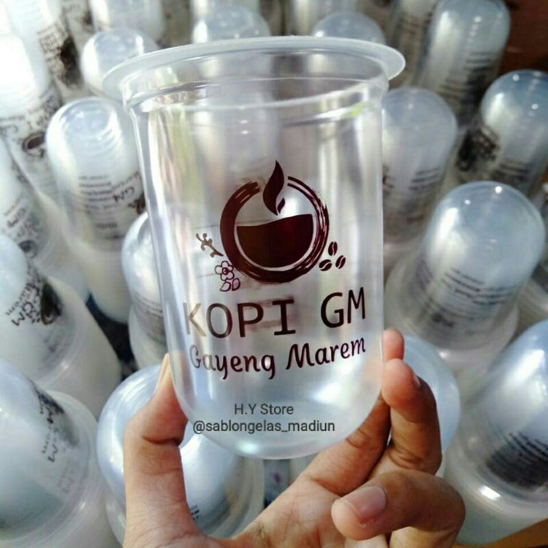 Cup Sablon Murah HOKAKU 14oz oval Min.Order 200 pcs