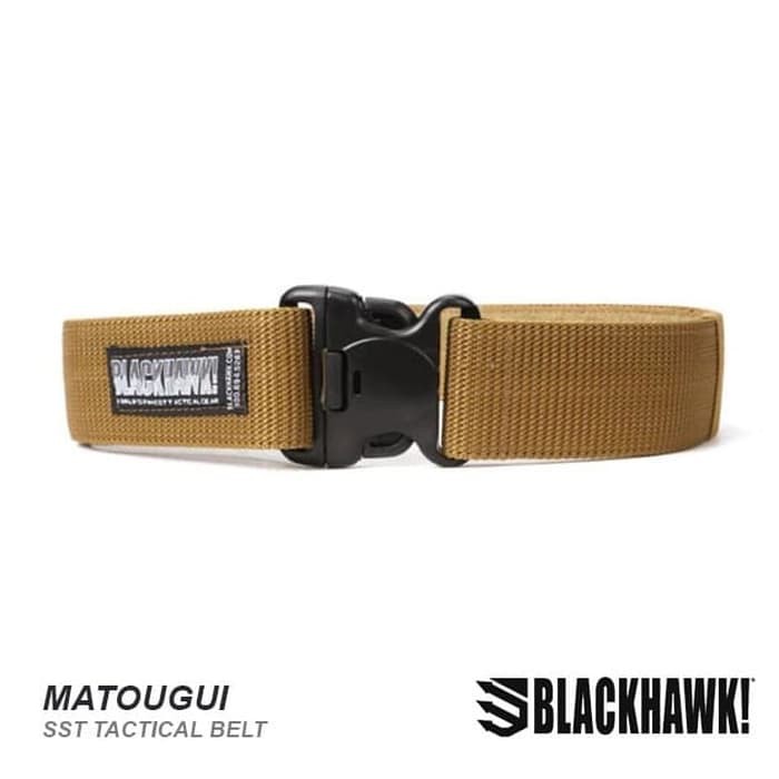 Sabuk S-ST BlackHawk Belt Militer Army Safety Tactical Belt TBE Sipil - Hijau