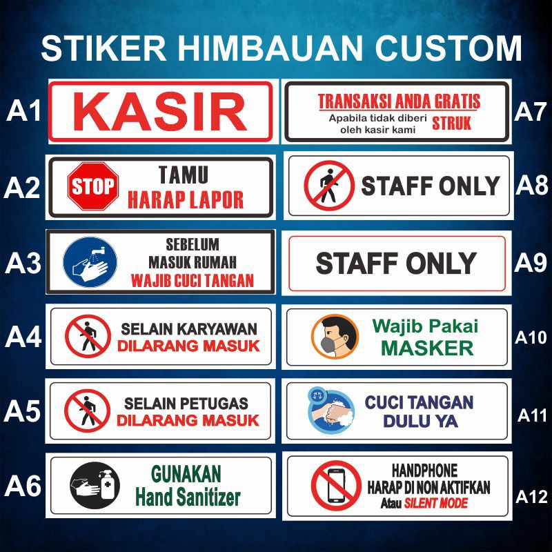 

STIKER HIMBAUAN PERINGATAN CCTV CUSTOM DESAIN