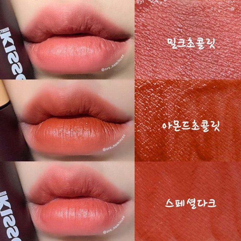 PROMO ECER!! LIP GLOSS KISS BEAUTY MOUSSE TINT CHOCOLATTE DARK 71029