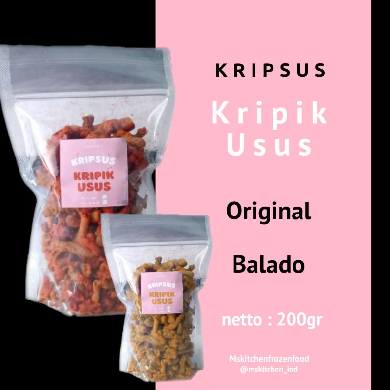 

KRIPIK USUS 200GR USUS KRISPY RENYAH