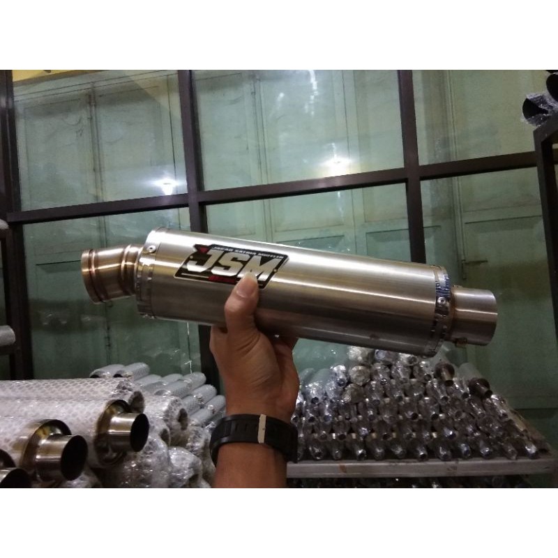 Silencer knalpot racing / tabung JSM Racing panjang 30 cm