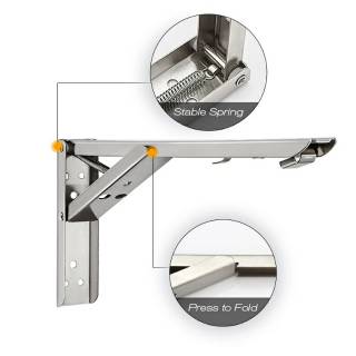 Braket DIY Bracket  Engsel Meja  Rak Lipat  Folding Stainless 