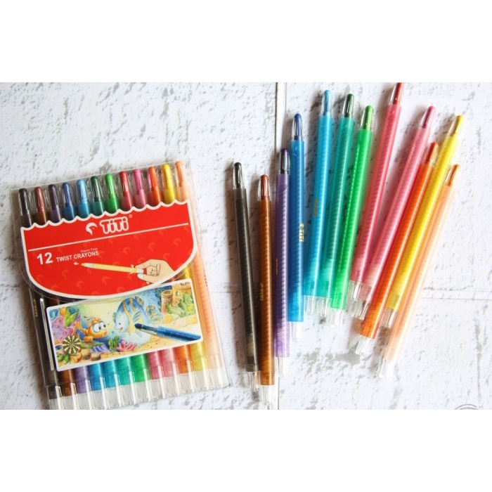 

Gilaa!!! Krayon (Crayon) Putar Titi 12 Warna Ti-Cp-12T Bagus