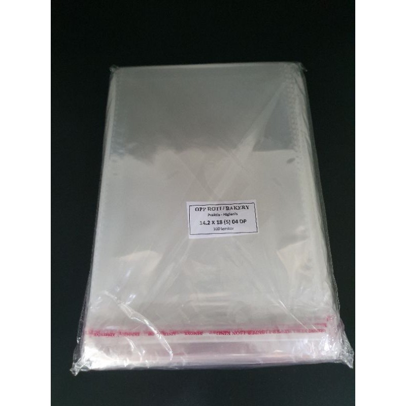 

Kantong Plastik Kue Roti Pao Pia Bening OPP Packaging 5pack x 100 lbr