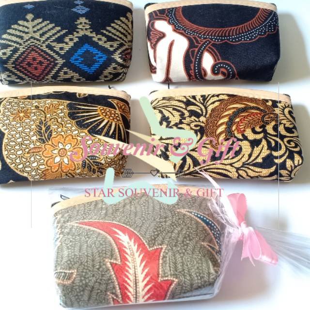 SOUVENIR DOMPET BATIK RESLETING MURAH | SOUVENIR DOMPET BATIK