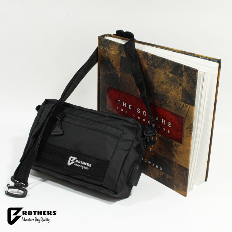 Clutch Hand Bag Pria Wanita BROTHERS Free USB Waterproof Tas Tangan Pouch Pria Wanita Anti Air Premium