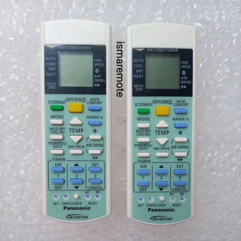 REMOTE REMOT AC PANA SONIC INVERTER NANOE-G A75C3560/A75C3706/A75C3865