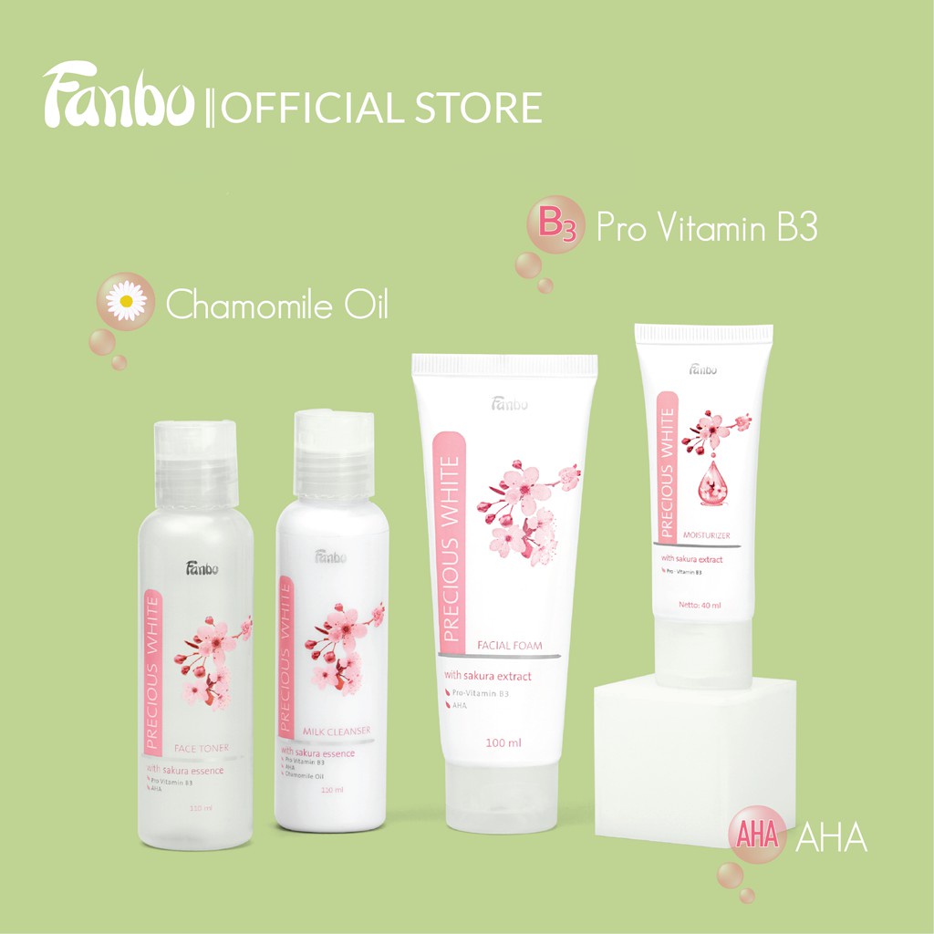 Fanbo Precious White Series | Toner | Facial Foam | Moisturizer