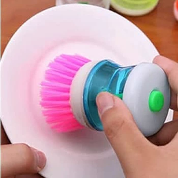 Sikat Cuci Piring + Dispenser Sabun Dishwashing Brush