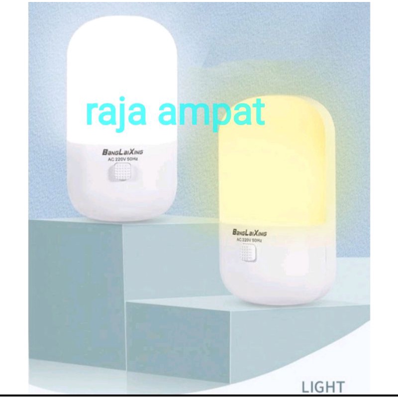 Lampu Tidur Lampu Malam /Led Night Light /Lampu Mini Hemat Energy 2Warna Putih dan kuning