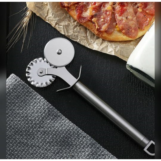 PISAU PIZZA / PISAU DOUBLE CUTTER / PISAU ROLL PIZZA DOUBLE CUTTER