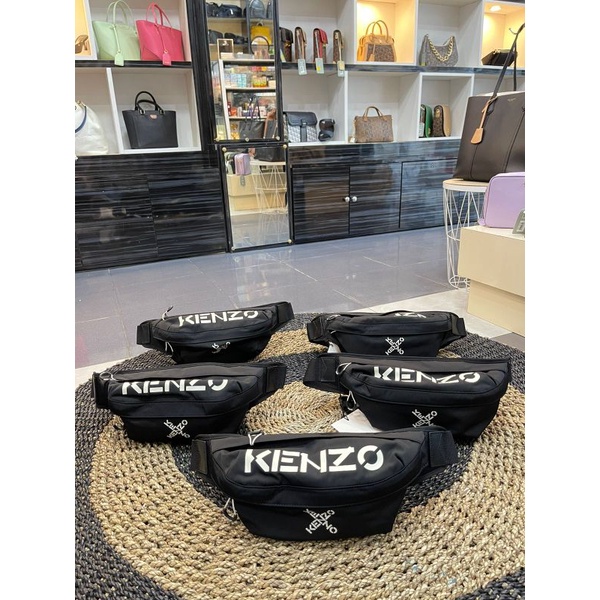 WAITSBAG KENZO TAS PINGGANG PRIA BARANG BARU HARGA TERMUARAH  KUALITAS 100% ASLI