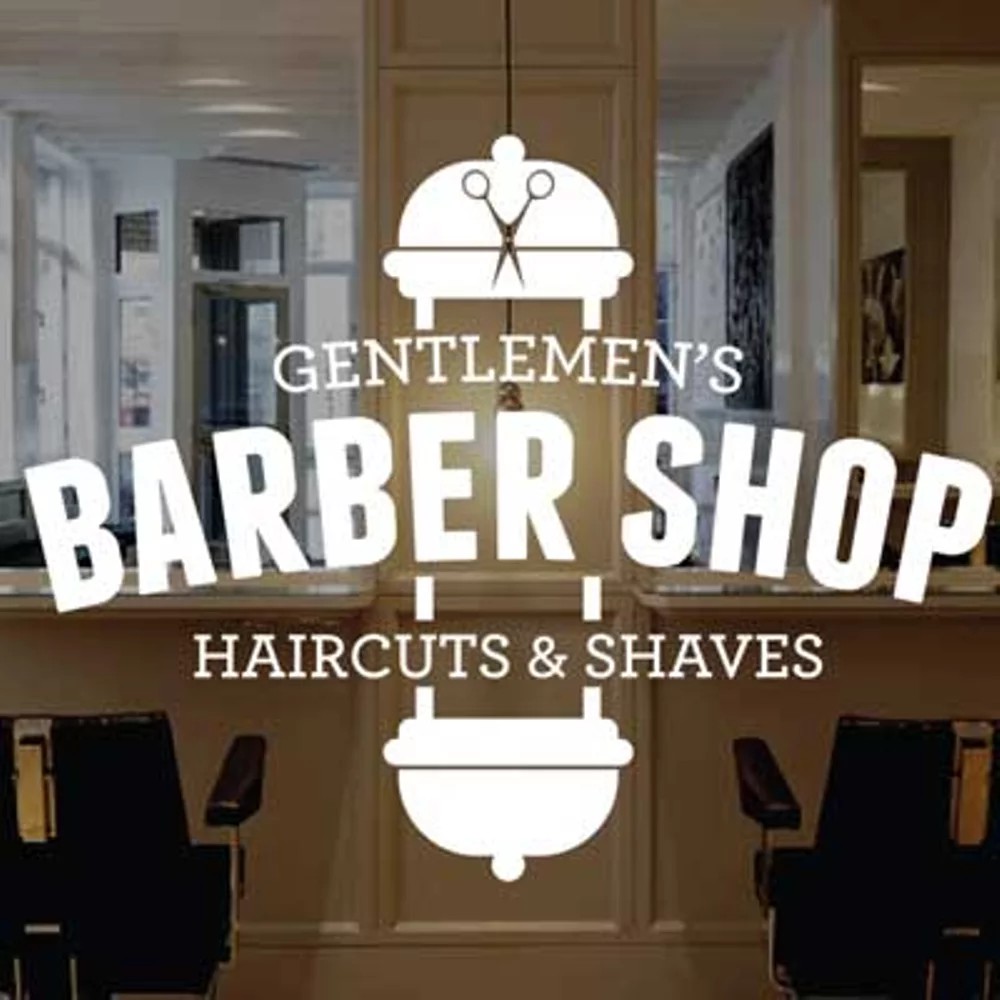 

Cutting Sticker BARBERSHOP 50x60