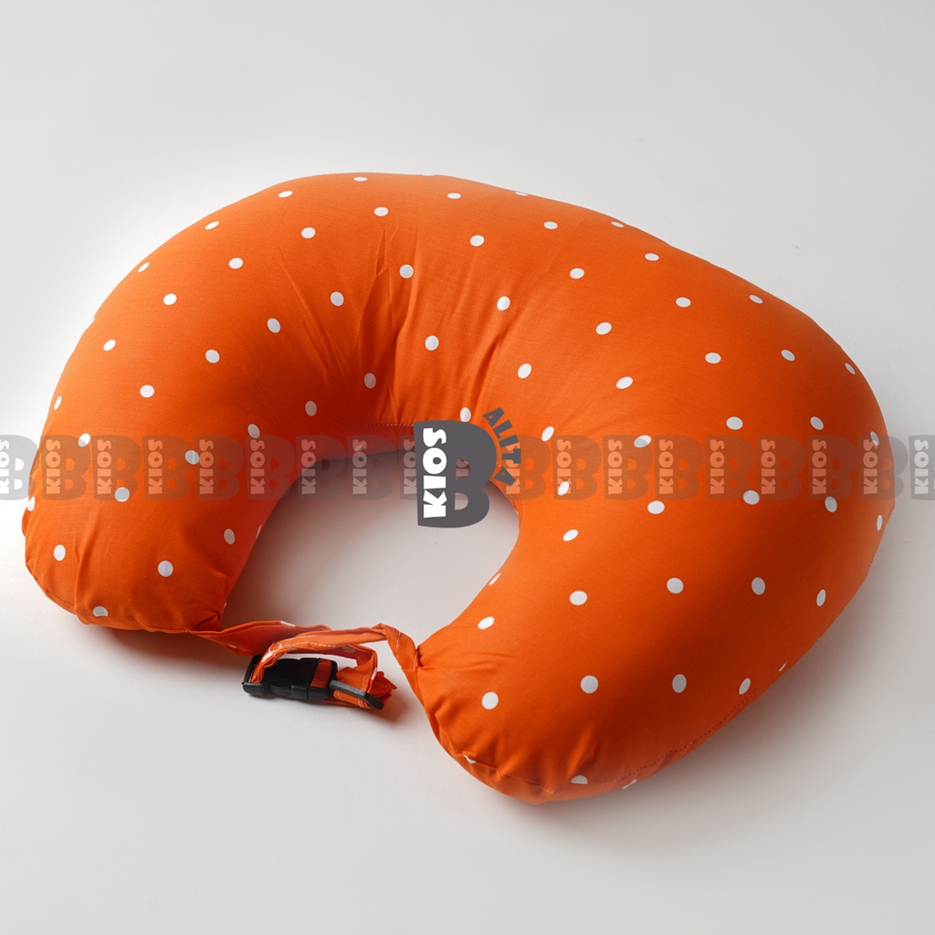 JUMBO BANTAL MENYUSUI BAYI / UKURAN JUMBO BANTAL IBU MENYUSUI ASI / NURSING PILLOW BUSUI BANSU-ORANGE DOT