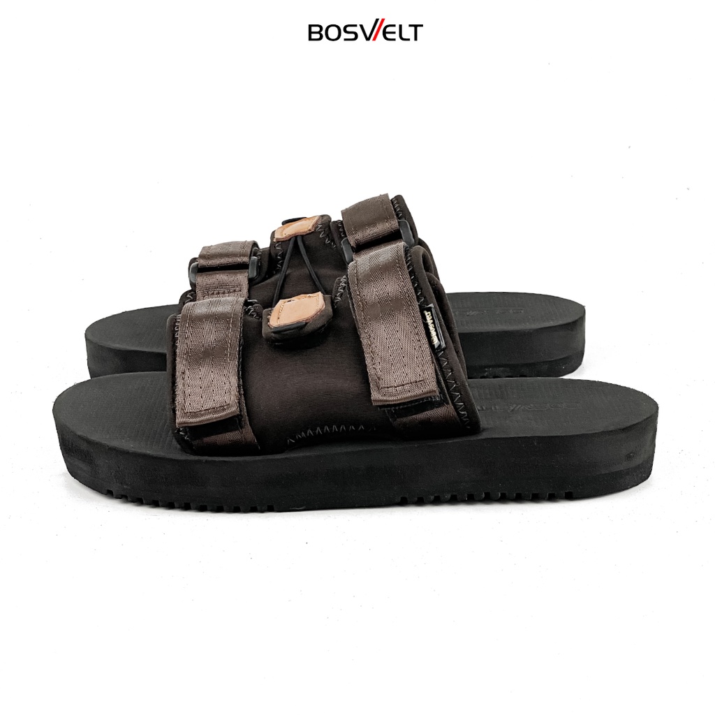 Bosvelt Original - Sandal Traveling Pria / Sendal Gunung / Flip Flop - Voka V1 Brown