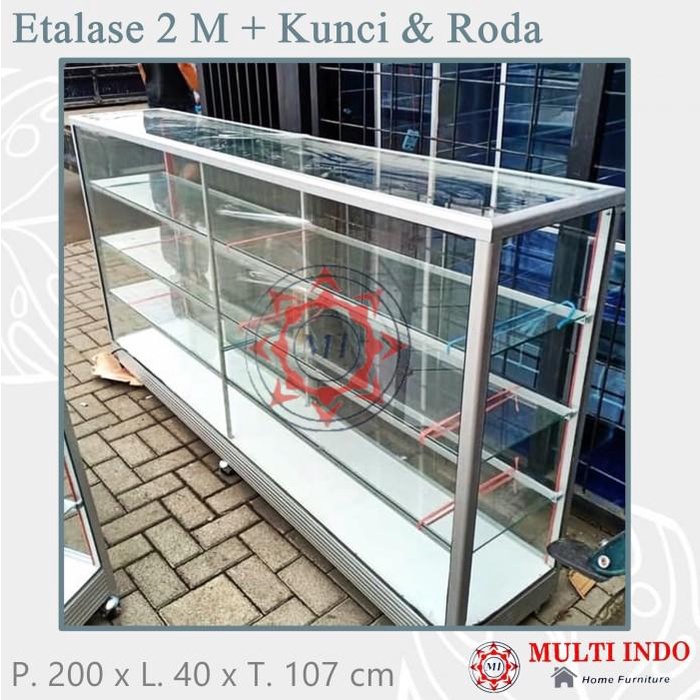 

Etalase Kaca - Etalase Toko - Etalase Jualan 200 Cm / 2 Meter 097