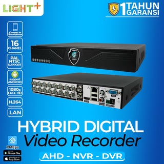 DVR 16CH FULL HD XMEYE Hybrid 5 In 1 Support Cam AHD TVI IP CVI ANALOG