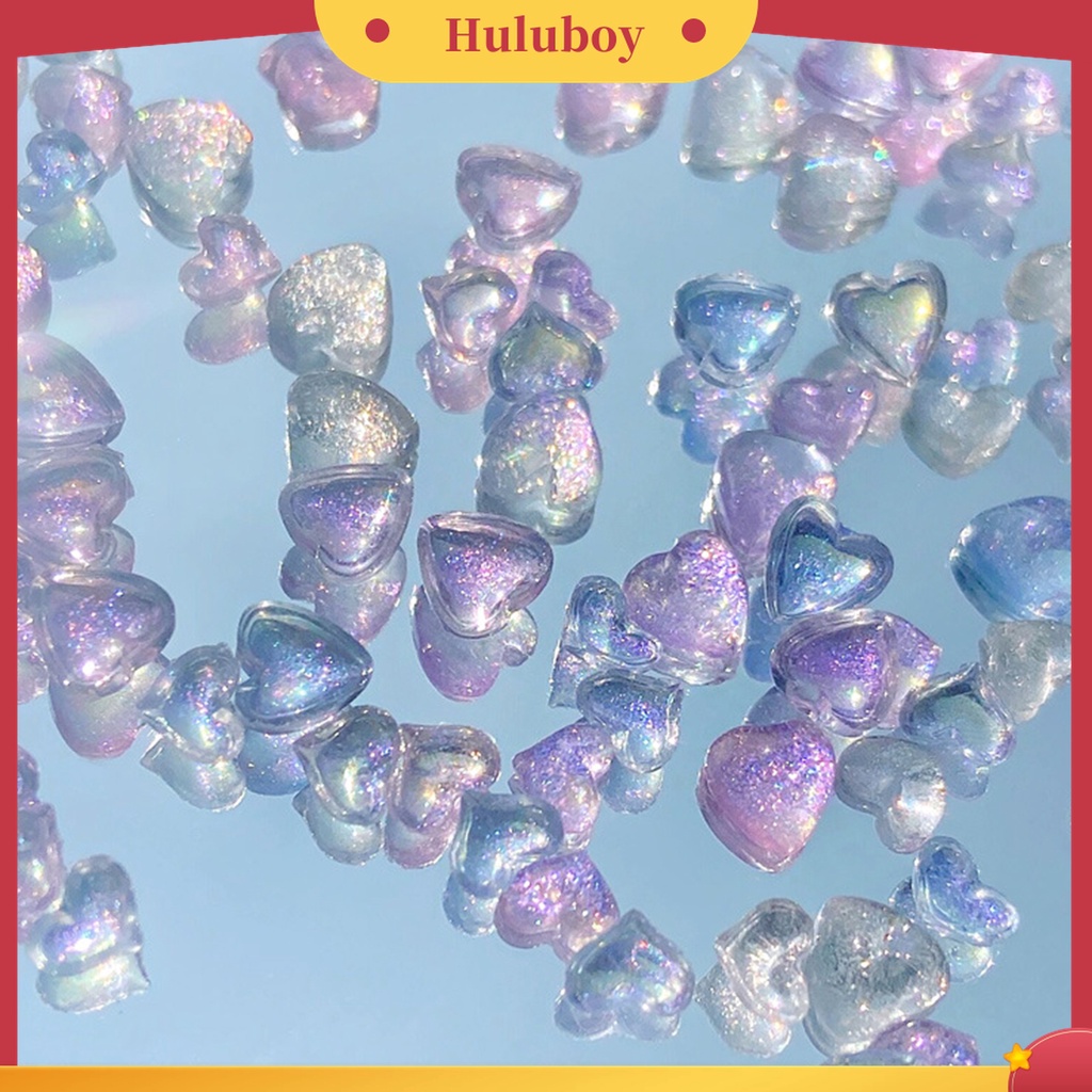 Huluboy Huluboy♡ 1 Kotak Dekorasi Kuku 3D Bahan Resin Tahan Air Untuk Hadiah Ulang Tahun