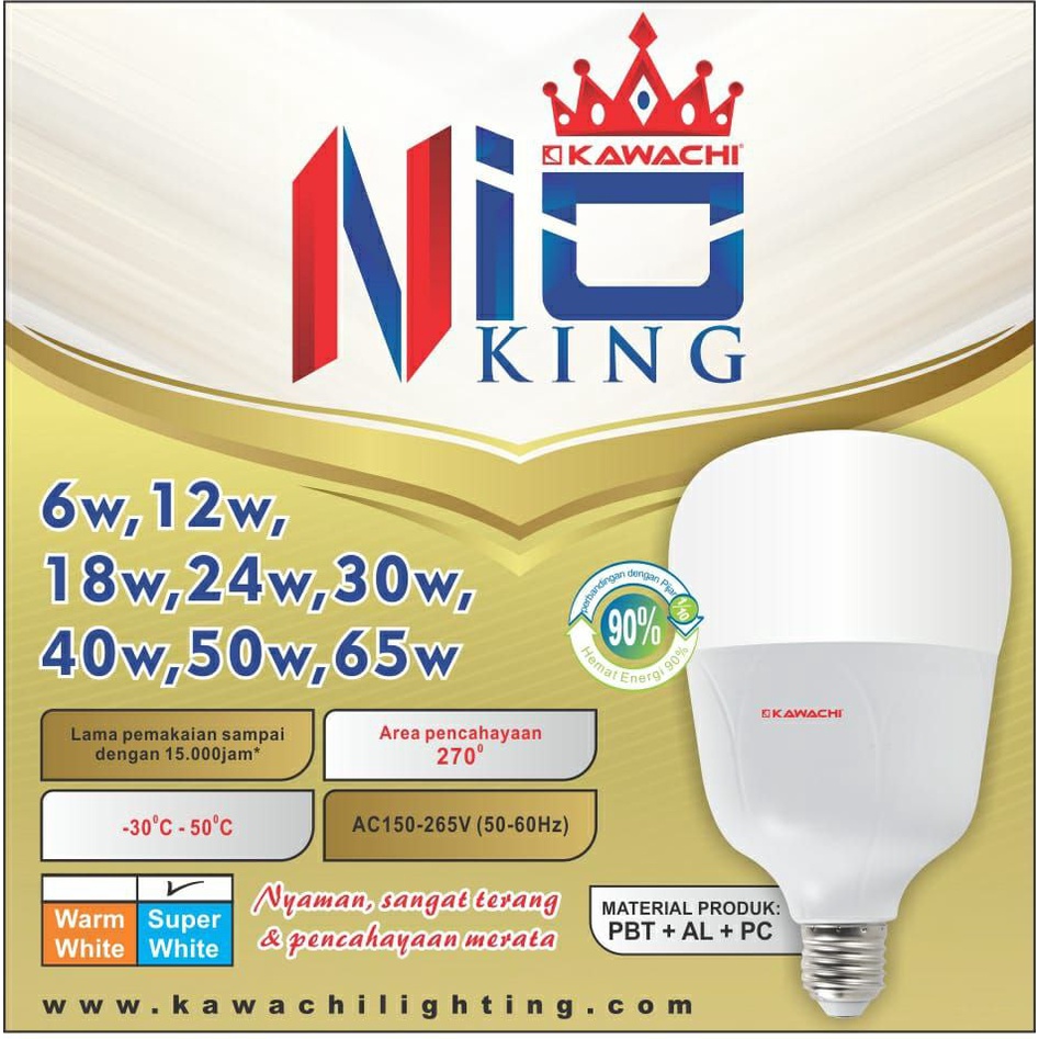 LED Lampu Kawachi Nio King Watt Besar