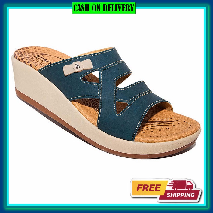 Sandal Wedges Cewek Pesta Santai Terbaru Murah Wedges Wanita Casual Import Wedges Wanita Kekinian Mu