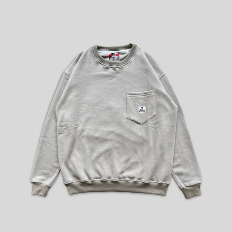 CREWNECK BEN DAVIS POCKET | SWEATER PRA BEN DAVIS FULL TAG PREMIUM