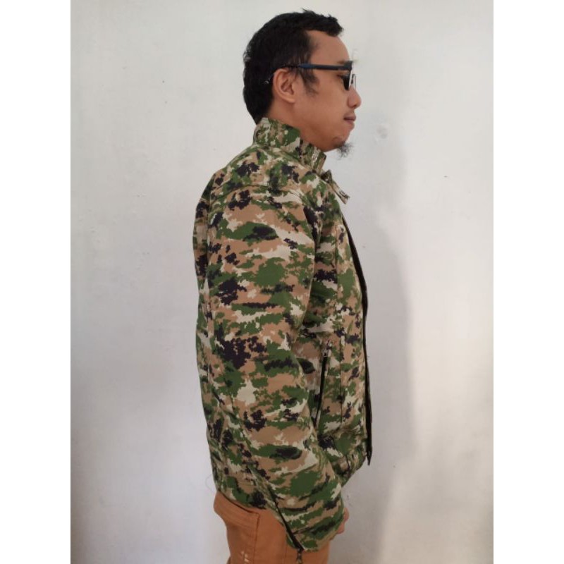 Jaket Loreng Linud Model ABG - Jaket Pria Loreng Linud Pres Body