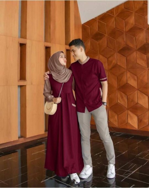 JC- Cp Fanel / Couple Fanela / Baju pasangan muslim / Couple muslim murah