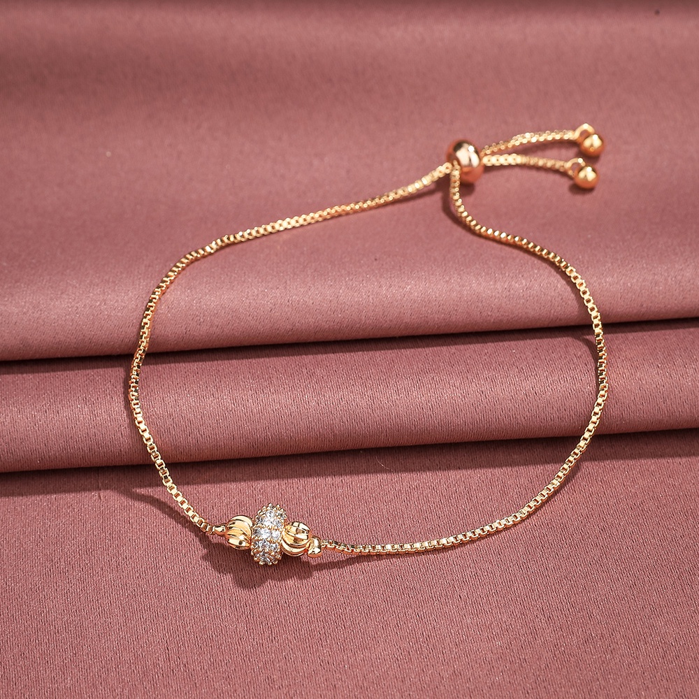 gelang wanita titanium anti karat mewah rose gold  korean style aksesoris wanita  perhisan emas D367