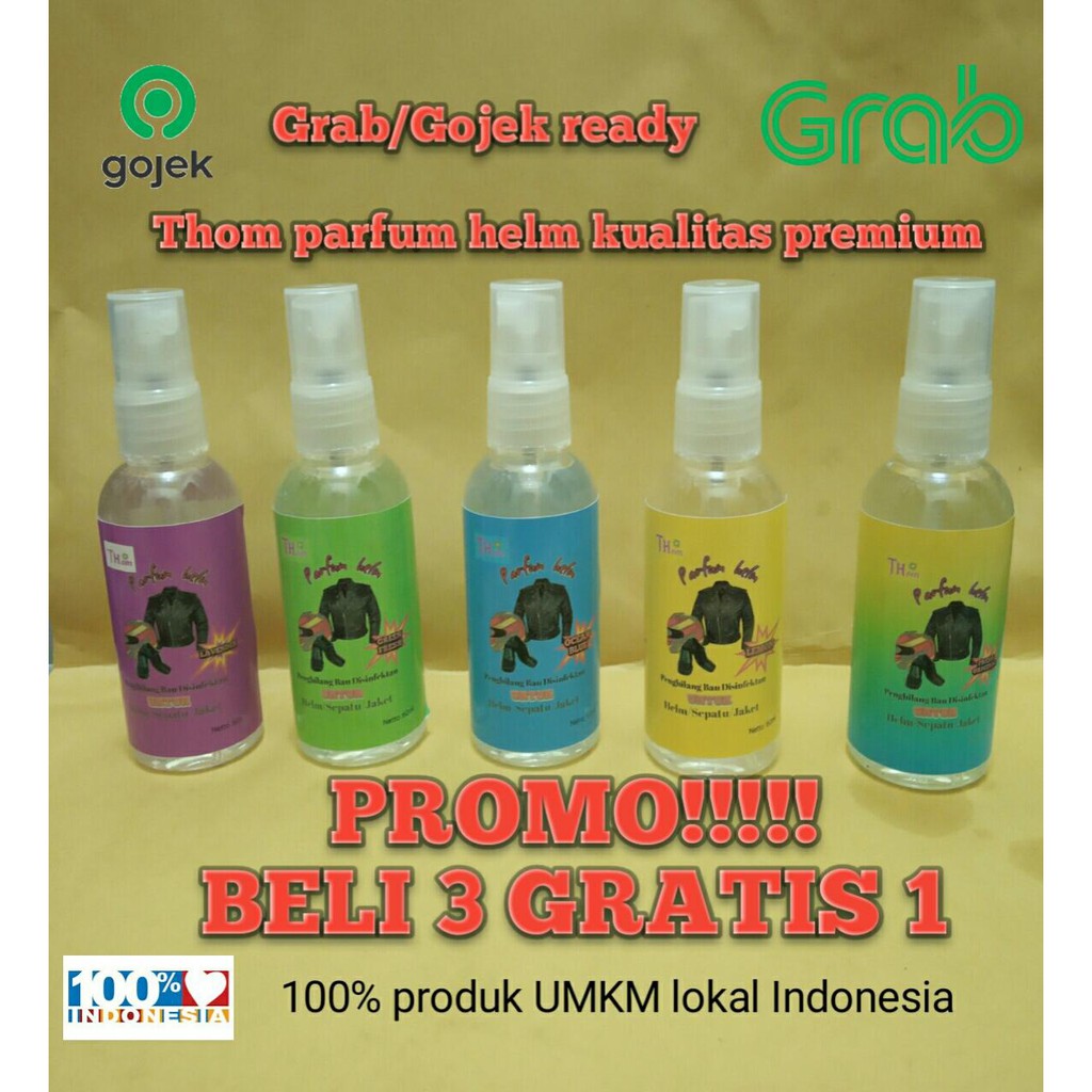 Parfum helm Deo helm anti jamur dan bakteri parfum jaket parfum sepatu pewangi helm thom isi 30ml