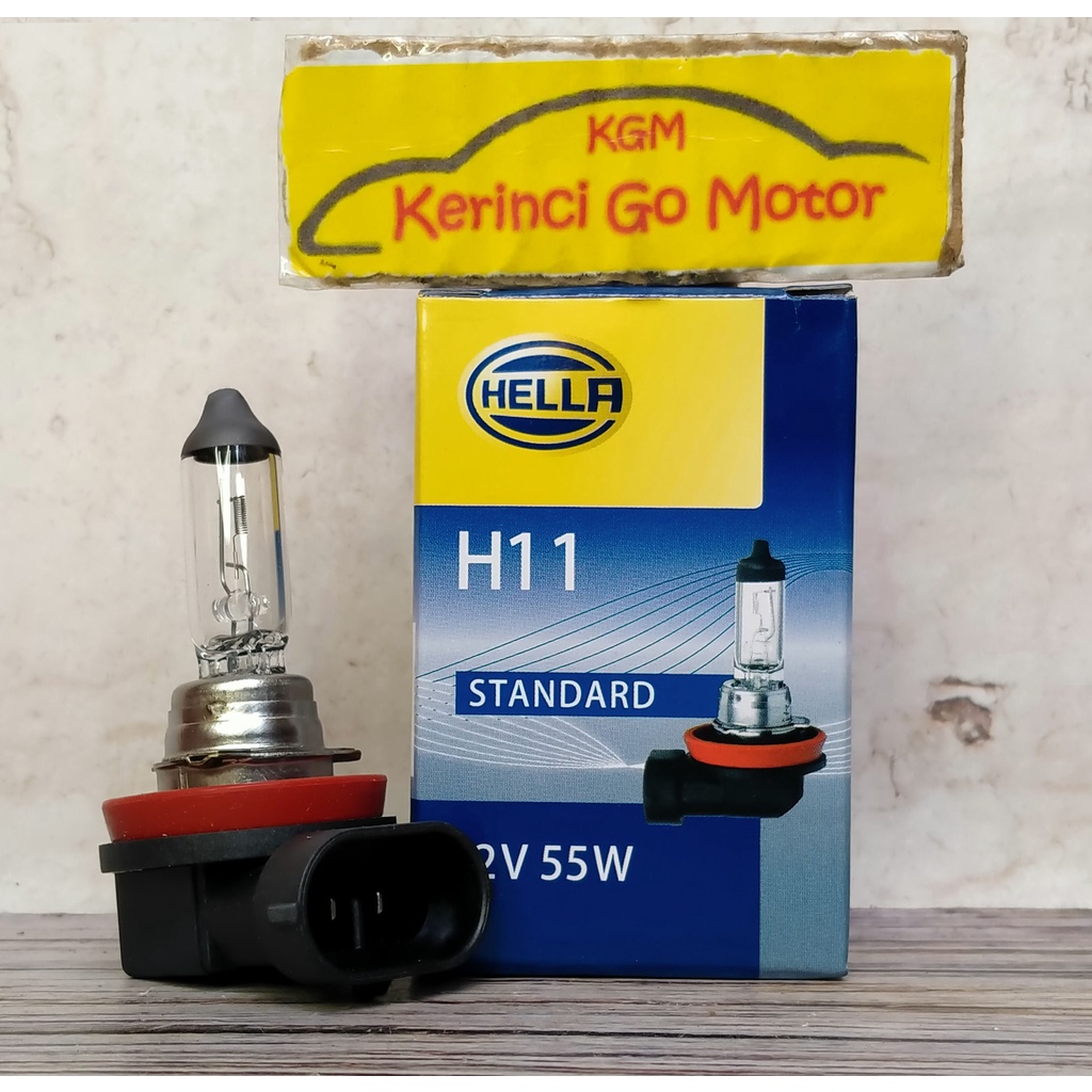 HELLA BOHLAM LAMPU HALOGEN H11 12V 55W 8GH 178 555 111