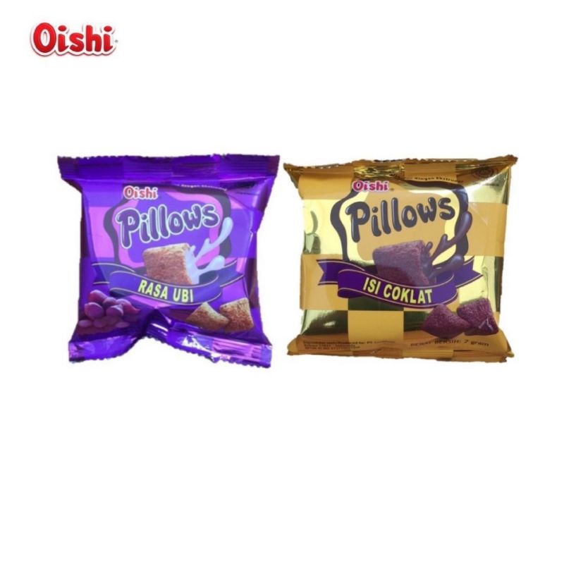 

Snack Oishi Pillows Rasa Ubi Ungu/Coklat 6 gram - 1 pcs