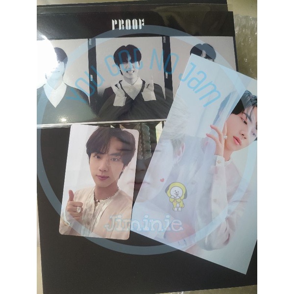 OFFICIAL PROOF WEVERSE PHOTO FILM JIN + RPC JIN COMPACT + POSTPHOTO JIN STANDAR