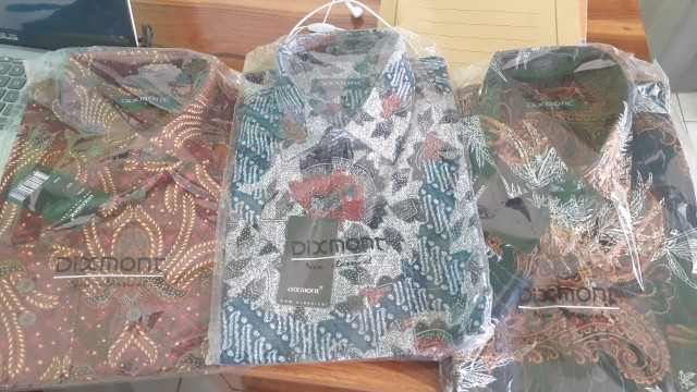 Kemeja Batik Pria Lengan Pendek Bs24 Katun Modern Dixmont Semi Slimfit Premium