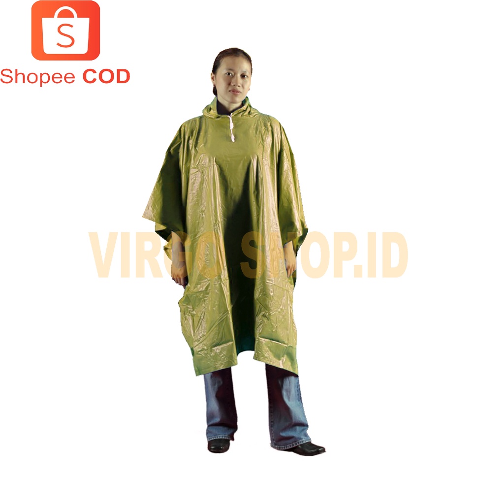 Jas Hujan Poncho Top Premium quality 693 Dolphin Blue / Jas Hujan Dewasa / Jan Hujan Poncho / Jas Hujan Ponco / Jas Hujan Karet / Jas / Jaket / Mantel / Mantel Hujan