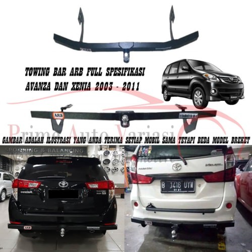 [Eksterior Mobil] TOWING BAR ARB BESI BUMPER BELAKANG TOWING BAR- AVANZA XENIA 2003 2011