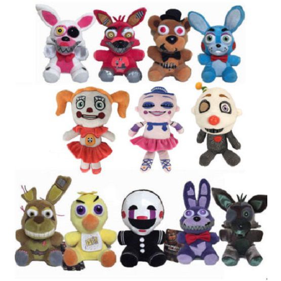 20CM Boneka FNAF Five Nights at Freddy's Sanshee Plushie Toy 6&quot; Plush Bear/Foxy Xmas Gift Mainan