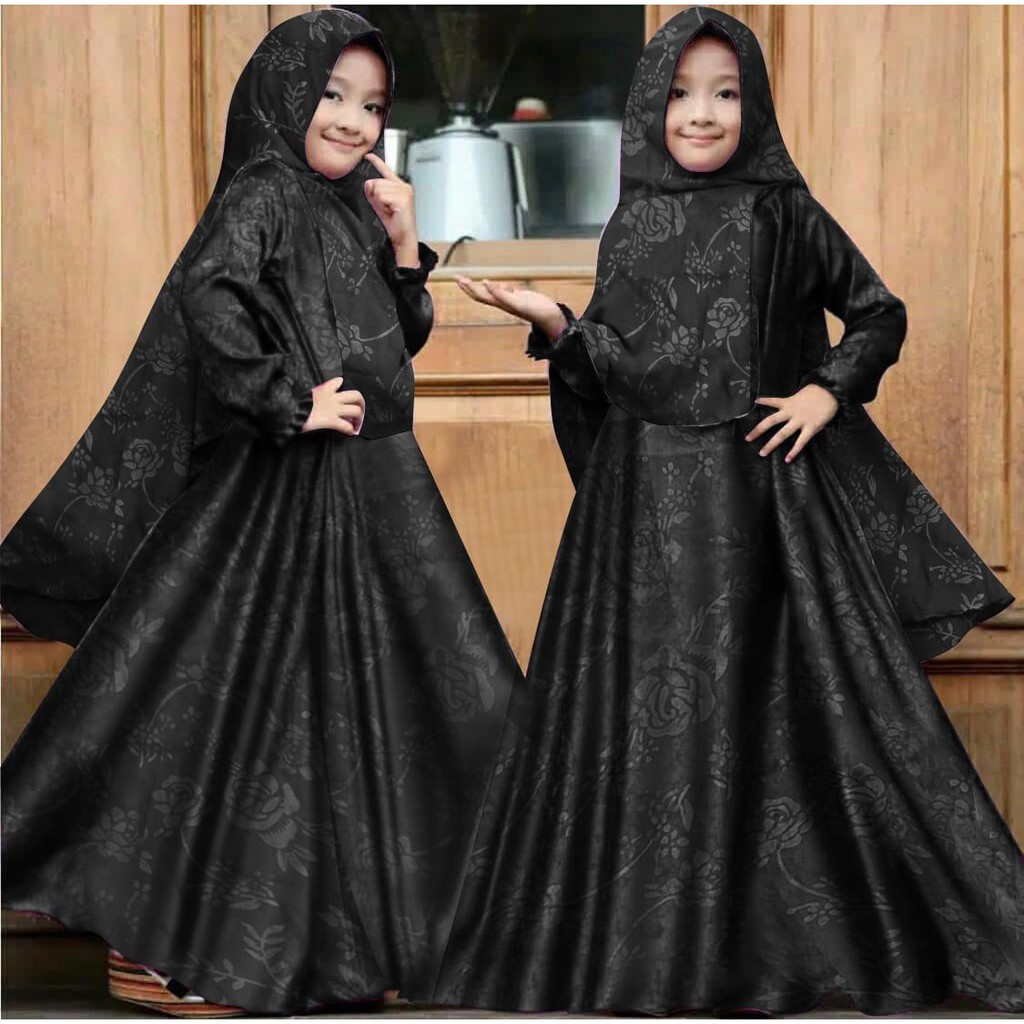 HOPYLOVY - GMS Gamis Anak Perempuan Baloteli Emboss Kids