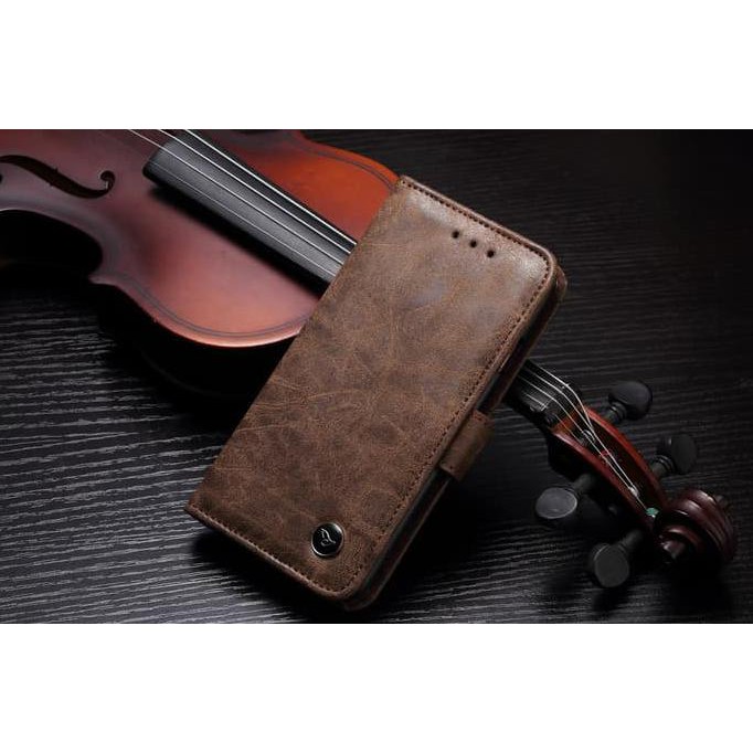 CASE SAMSUNG J7 2015 - J7 CORE CASING WALLET DOMPET FLIP COVER VINTAGE